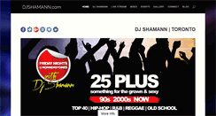 Desktop Screenshot of djshamann.com