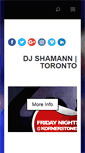 Mobile Screenshot of djshamann.com