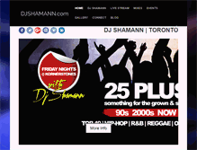 Tablet Screenshot of djshamann.com